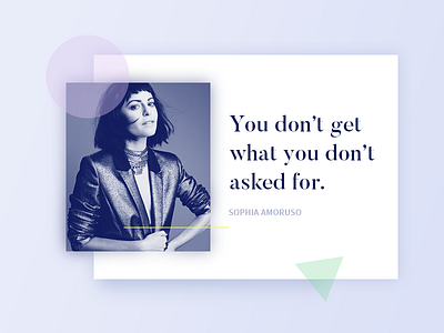 Fashion Card clean fashion image interface minimal quote typography ui