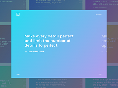 Inspirational Quotes clean image interface minimal quote typography ui