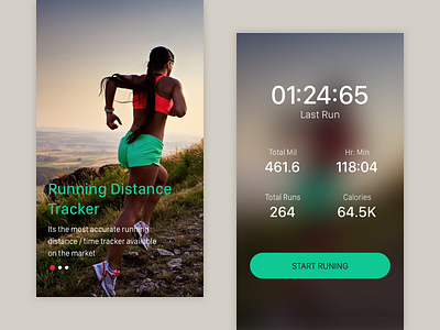 Running app achievement app fitness ios material run speed tracker