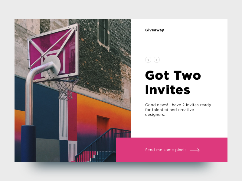 Got Two Invites prospect draft community invite invitations giveway dribbble 2xinvite