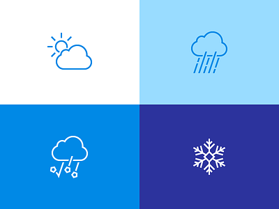 Weather Icons cloud hail icon ios outlines rain snow snow crystal snowflake sun weather wired