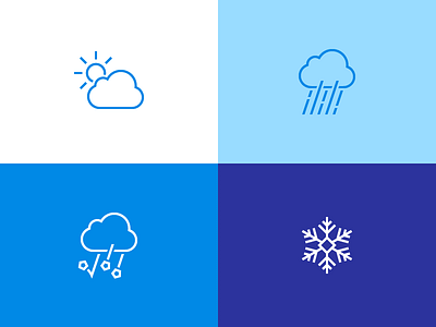 Weather Icons cloud hail icon ios outlines rain snow snow crystal snowflake sun weather wired