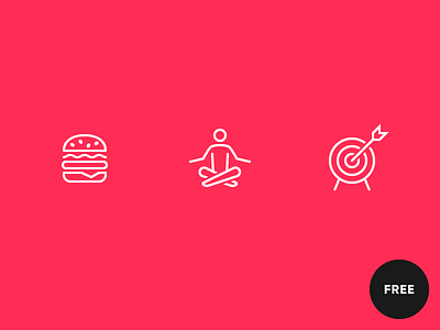 60 Free icons in iOS Wired style hamburger icon icons ios lines outline target wired yoga