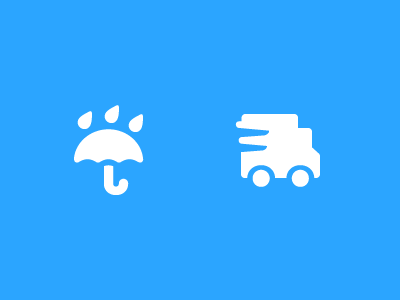 Pika Blue logistics icons