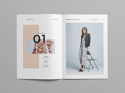 Lookbook catalog design fashion indesign layout lookbook magazine minimal template