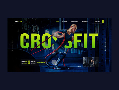 Crossfit GYM branding design fitness green gym gym app homepage logo product ui webdesign