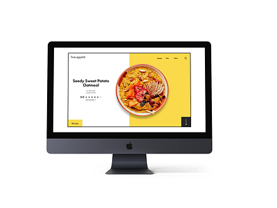 Re-design of Bon Appetit design figma food home illustration landing page recipe ui website weekly warm up weeklywarmup