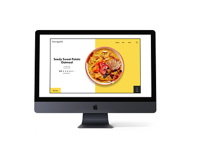 Re-design of Bon Appetit design figma food home illustration landing page recipe ui website weekly warm up weeklywarmup