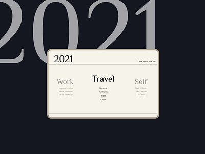 2021 Resolutions - Weekly Warm Up branding darkmode design figma home illustration resolutions typography ui website weeklywarmup