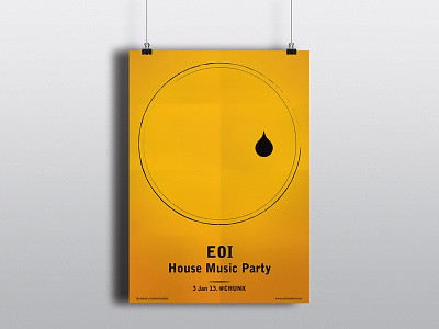 EOI House Music Party Poster house music music party poster poster poster design poster mockup