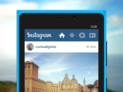 Instagram For Windows Phone 8! blue grey instagram ui windows windowsphone wp8