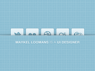 Personal Site 2011 – Prototype blue blueprint maykelloomans sites
