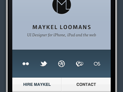 Personal Website Prototyping freelance maykelloomans personal ui website