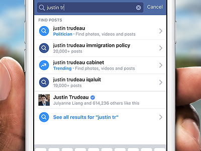 Major Update to Facebook Search blue density facebook highlight search typeahead