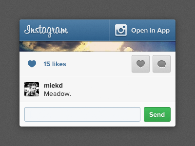 New Mobile Photo Pages are Live! blue comments form grey instagram mobile photo ui web
