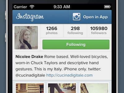 Mobile Web Profiles