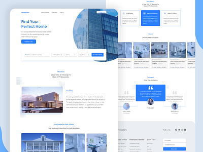 Real Estate Landing Page landing design landing page landing page design landing page ui psd real estate agency responsive design template template builder ui uidesign uiux uiuxdesign website template