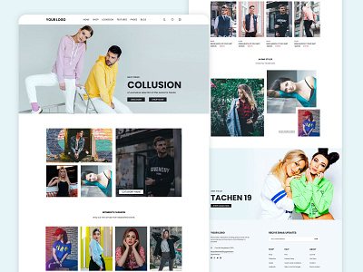 Fashion Landing Page Template adobe xd fashion fashion landing page figma landing page landing page design landingpage photoshop responsive responsive website ui ui design ui ux uiux ux ux design