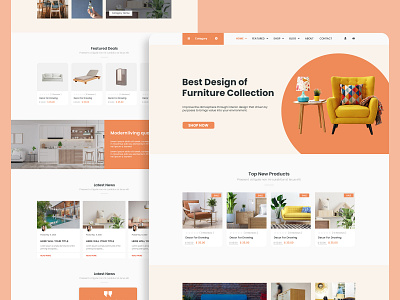 Furniture Website Design furniture furniture website ui ui design ux ux design website ui wordpress website