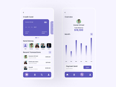 Banking App - Concept banking banking app creditcard crypto wallet cryptocurrency exchange finance finance app financial fintech investment mobile app mobile apps mobile ui mobile bank money transaction wallet