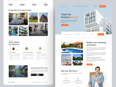 Real Estate Landing Page clean ui clean website home rent home rent landing page home rent website house rent house rent website landingpage property property website real estate real estate landing page real estate website realestate uiux web design webdesign website websites