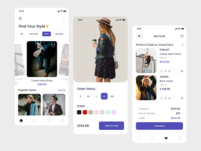 Ecommerce Mobile App design