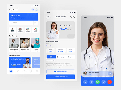Medinova - Online Doctor Consultation Mobile App app appointment booking chat clean clinic consulting doctor doctor app healthcare healthcare app hospital medical app medical mobile app medicine mobile mobile app modern ui uiux