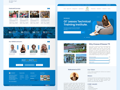 Technical Training Institute Landing Page