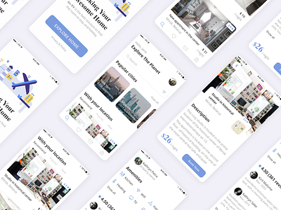 Booking App app app design hotel interface ios mobile travel ux