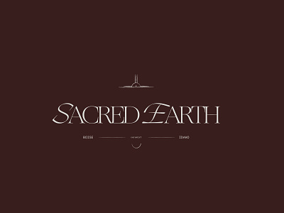 Sacred Earth Pottery branding design earthy design earthy tones elegant design graphic design logo logo design minimalist logo pottery design typography visual identity