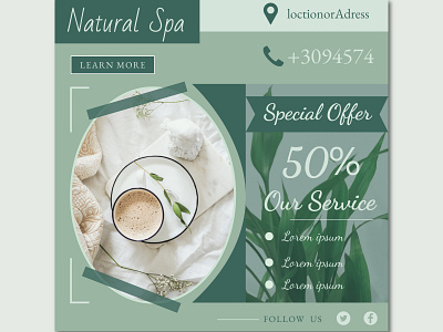 spa social media post design beauty and health beauty salon health and beauty spa