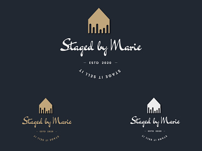 Staged by marie Logo illustration logo logo design vector vectorart