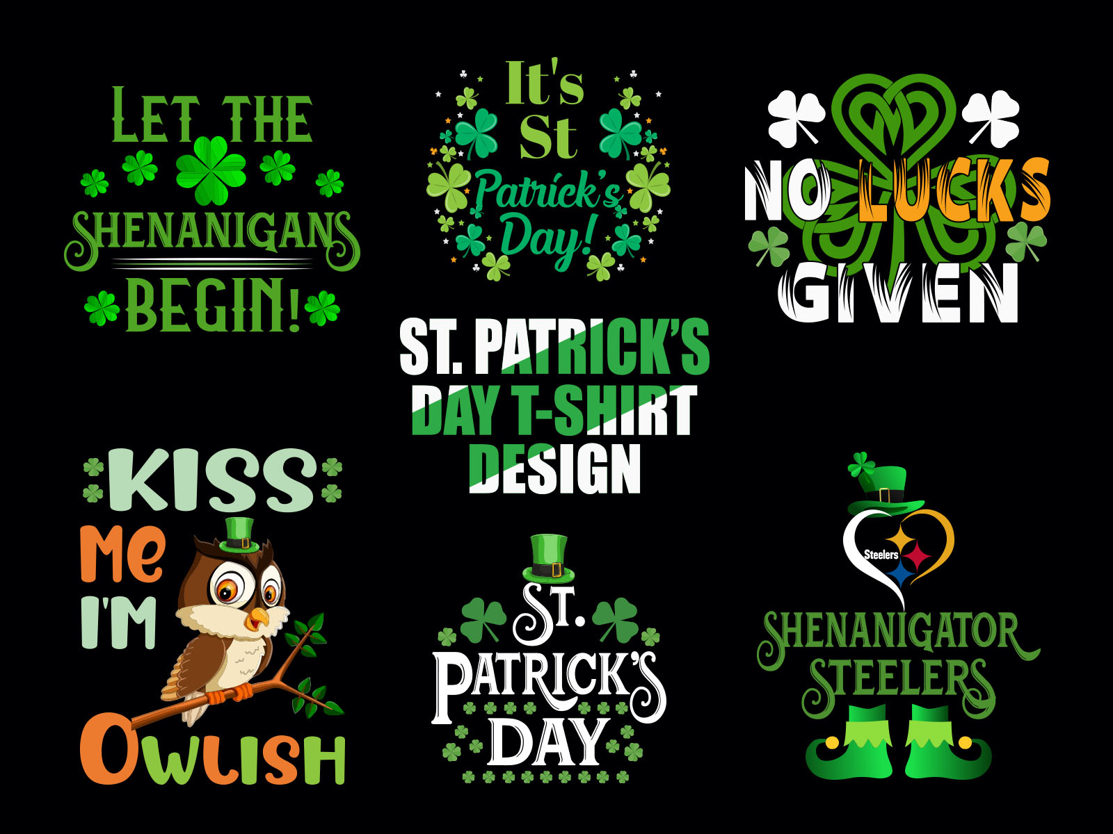 Shenanigator steelers St. Patrick's Day Shirt Print Template