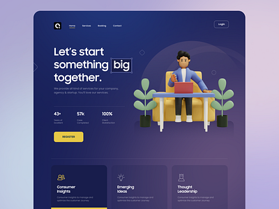 Business Consultant Landing Page