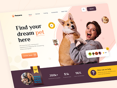 Pet Care Landing Page