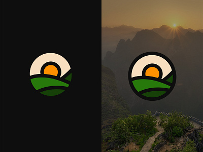 Sunrise logo - Inspired by nature