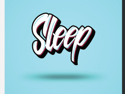 hand lettering logo bleu hand lettering sleep sleep text