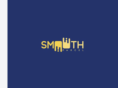 Logo SMOOTH parcel bleu logo golden ratio hand lettering logo sleep sleep text