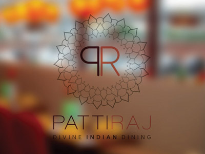 Indian Restaurant Logo - Patti Raj, Swansea UK brand identity indian restaurant indian restaurant branding logo design