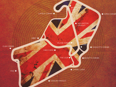 Formula 1 British Grand Prix Silverstone 2011 Minimalist Poster