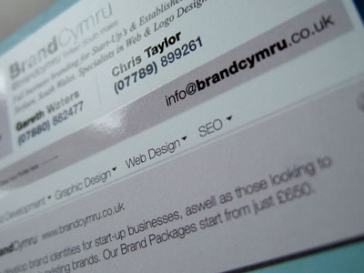Brand Cymru Business Card brand cymru business card ubik design