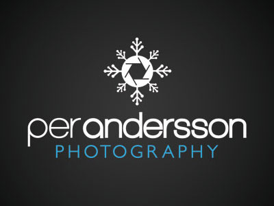 Per Andersson Photography | Logo Revision logo photography snowflake sweden