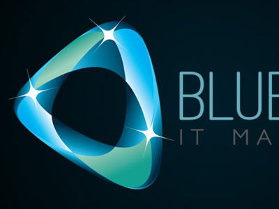 Blueglow IT Management | Logo Concept blue computers glow graphic design cwmbran it logo logo inspiration orb torfaen