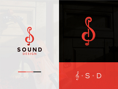 Sound Design brand branding branding concept clean design designer firstshot letter d letters logo modern note note balok simple sound