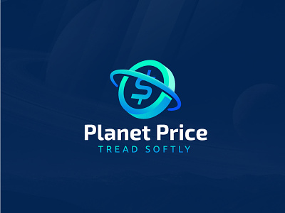 Planet Price2 2d bitcon brand branding branding concept clean coin design firstshot illustration logo modern planet saturn simple