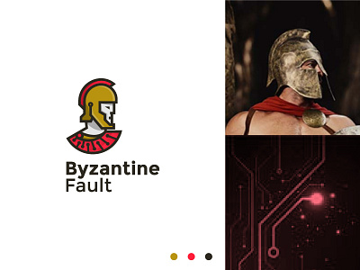 Byzantine Fault brand branding branding concept byzantium clean design firstshot logo logodesign logodesigner modern simple spartan tech vector