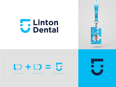 Linton Dental Logo Concept brand branding branding concept clean firstshot logo modern simple
