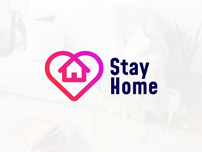 StayHome corona hearth home homelogo love stay home stay save stayhome stayhomelogo