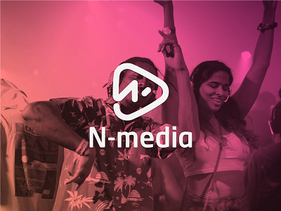 N media brand branding branding concept clean design firstshot logo logo design logodesigner mdia modern music music player musician player simple vector video
