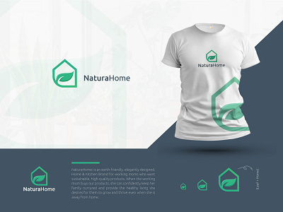 NaturaHome animal brand branding branding concept clean design firstshot green home homelogo logo modern modern logo natura logo nature logo organic organic logo simple simple logo